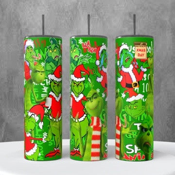 Grinch 20 oz Tumbler #3