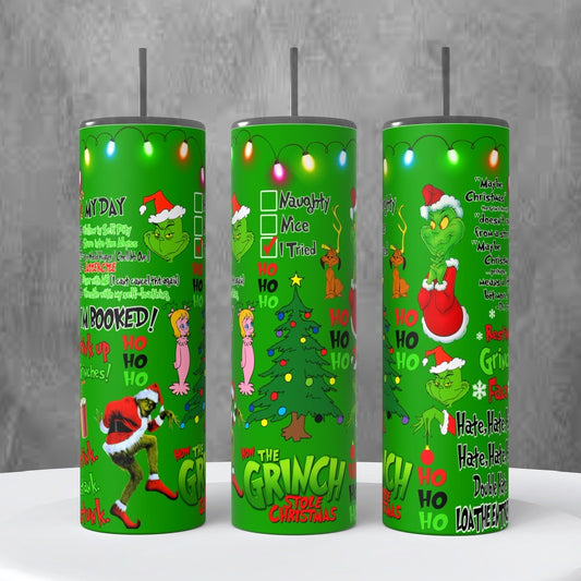 Grinch 20 oz Tumbler #10