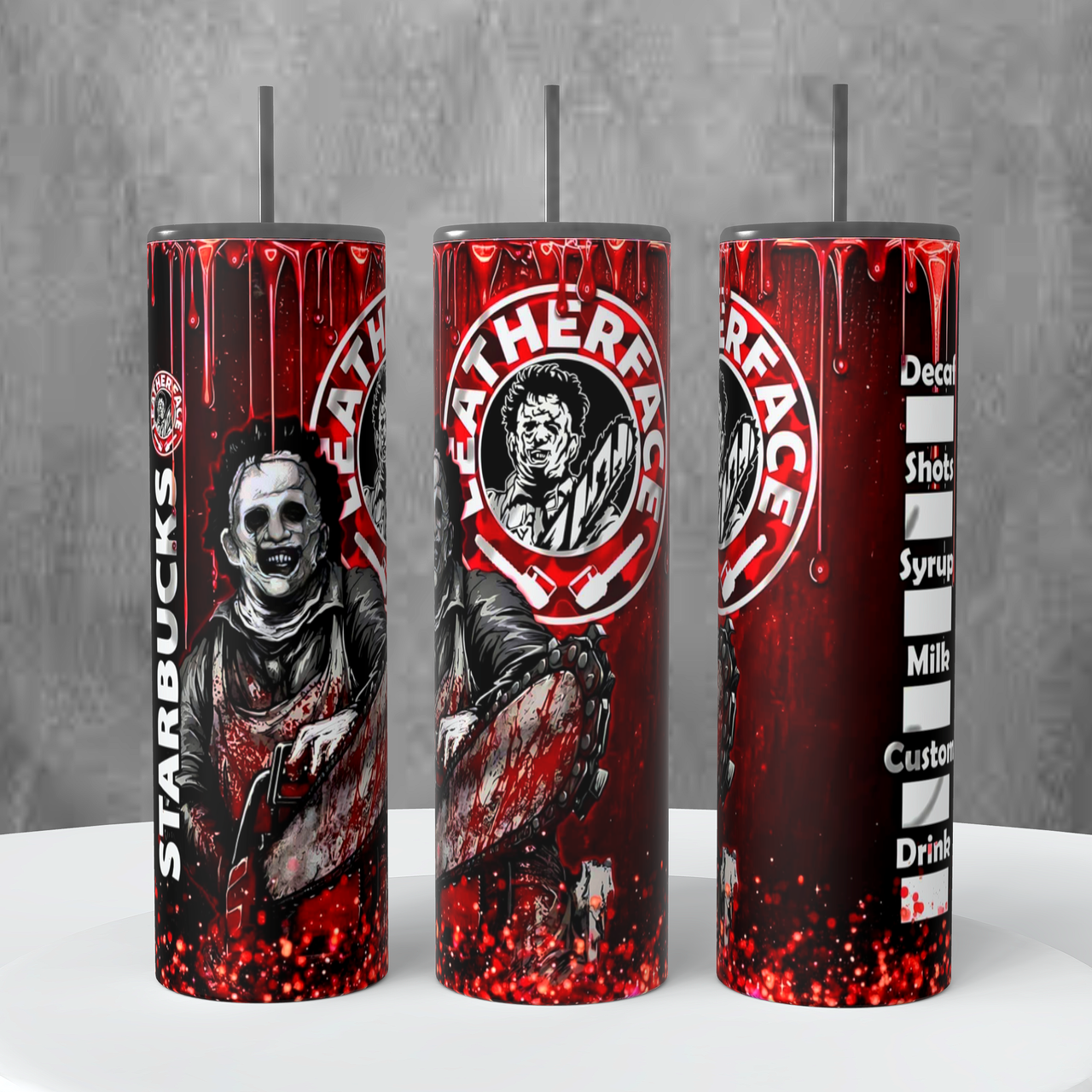 Leatherface Texas Chainsaw Massacre 20 oz Tumbler #1