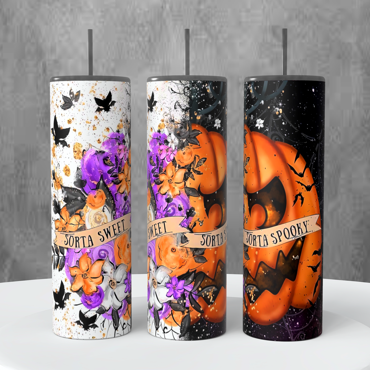 Halloween 20oz Tumbler #7 Sorta Sweet Sorta Spooky