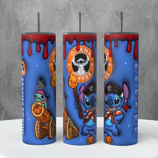 Stitch Pirate Costume 20 oz Tumbler