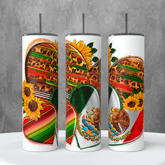 Three Hearts of Mexico Tumbler