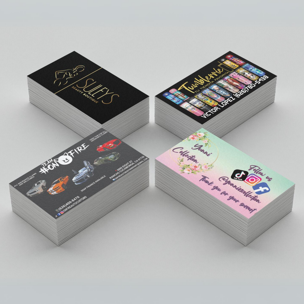 Square Corners Business Cards