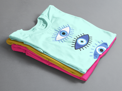 Evil Eye T-shirt #5, Protección y Estilo: Camisa con Ojo Turco para Alejar las Malas Vibras