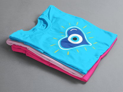 Evil Eye T-shirt #1, Protección y Estilo: Camisa con Ojo Turco para Alejar las Malas Vibras