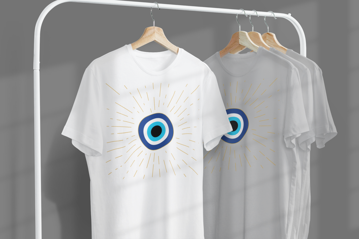 Evil Eye T-shirt #4, Protección y Estilo: Camisa con Ojo Turco para Alejar las Malas Vibras