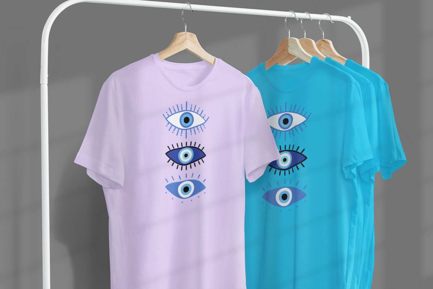 Evil Eye T-shirt #5, Protección y Estilo: Camisa con Ojo Turco para Alejar las Malas Vibras