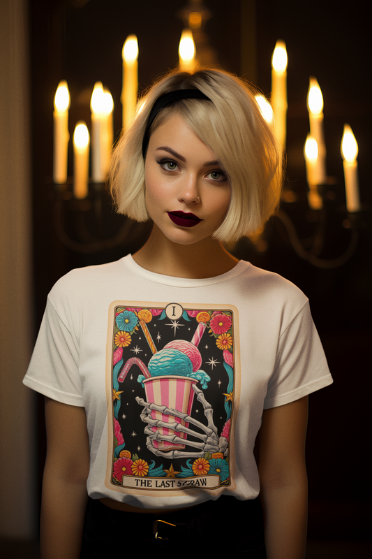 Tarot Card T-Shirt - The Last Straw