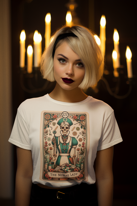 Tarot Card T-Shirt - The Nurse Lady