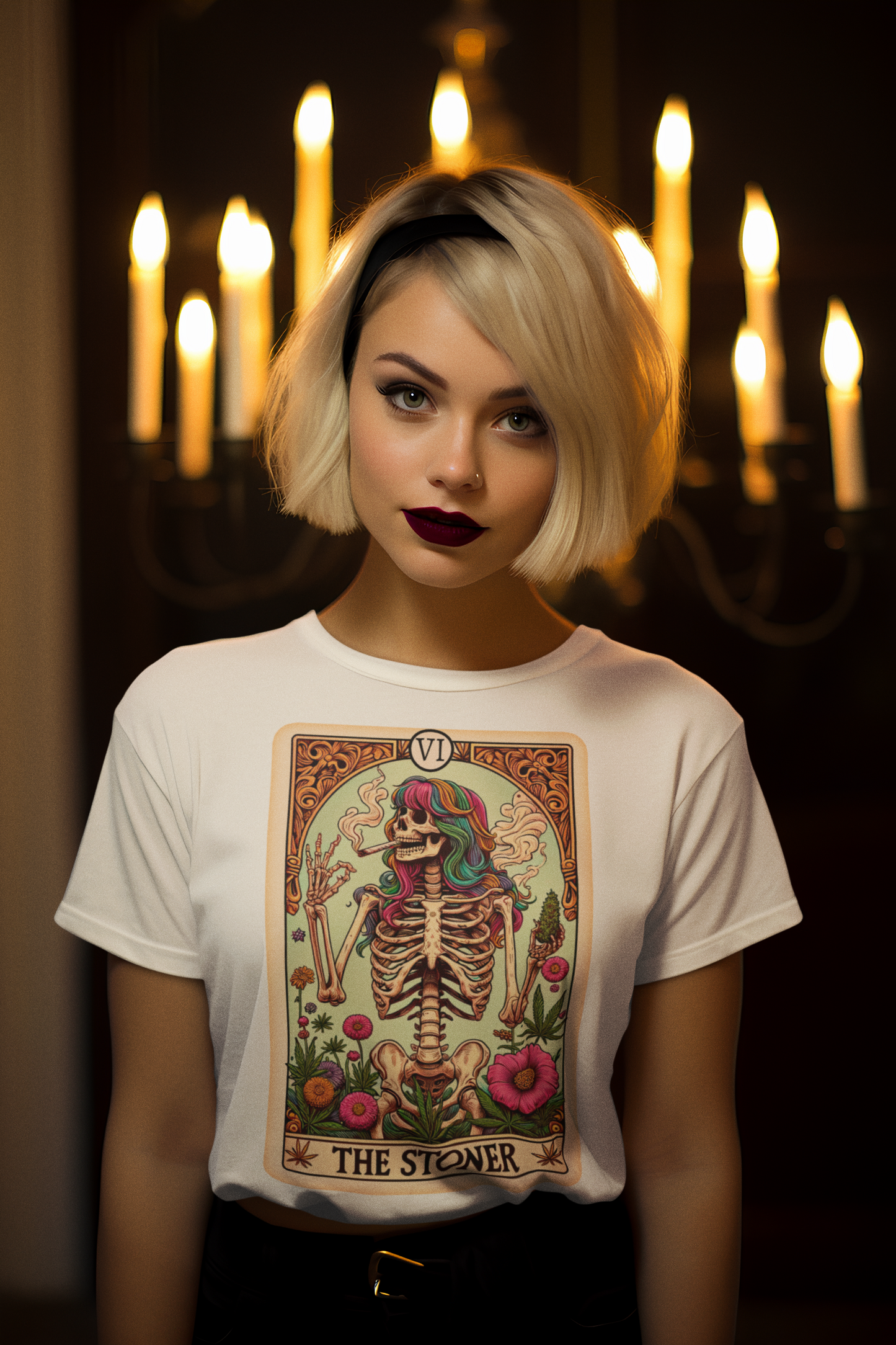 Tarot Card T-Shirt - The Stoner