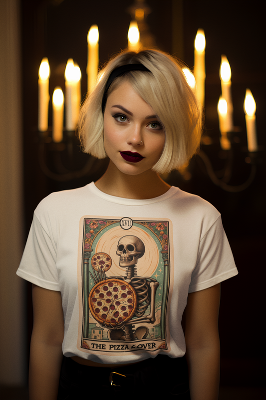 Tarot Card T-Shirt - The Pizza Lover