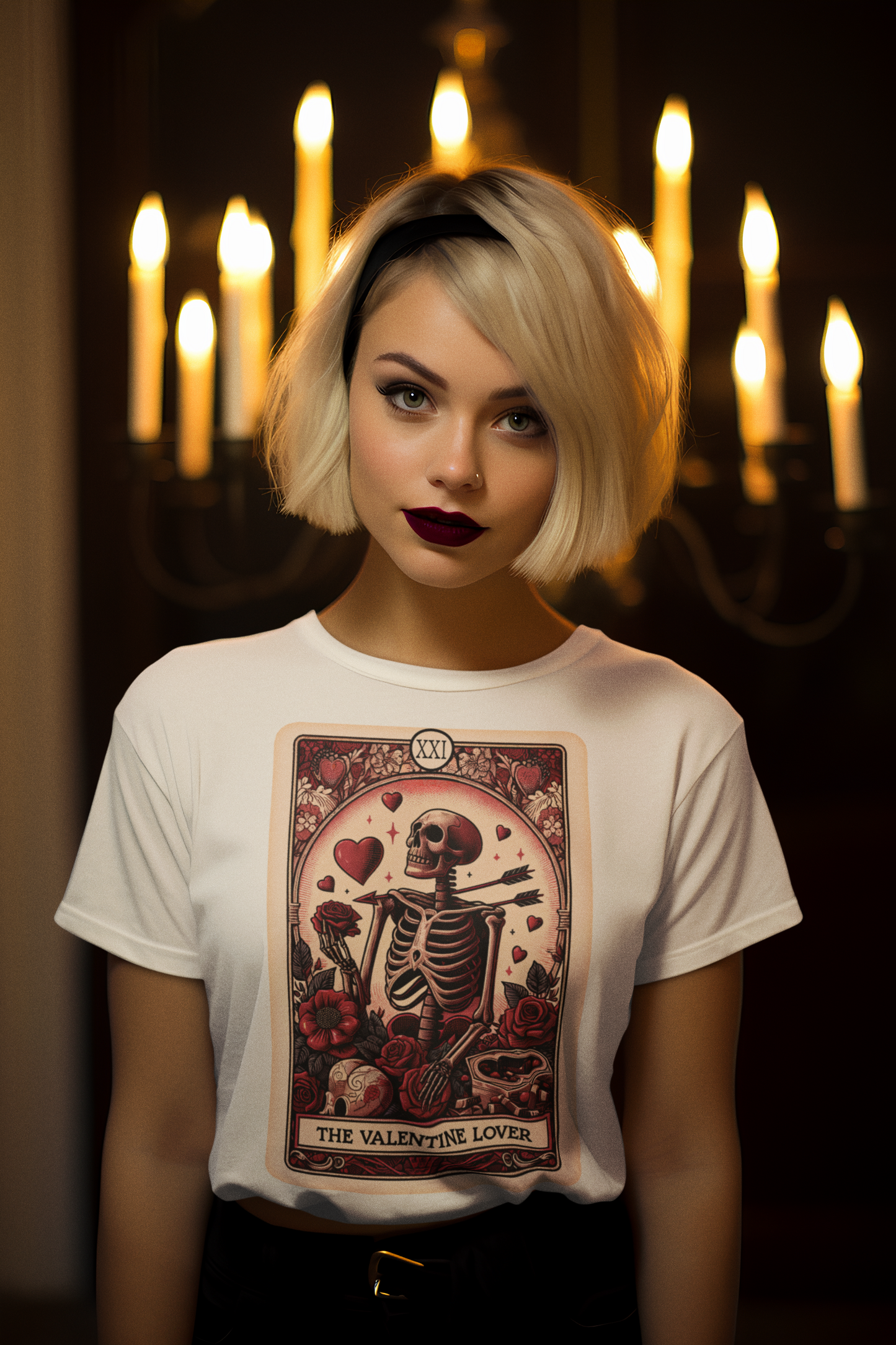 Tarot Card T-Shirt - The Valentine Lover