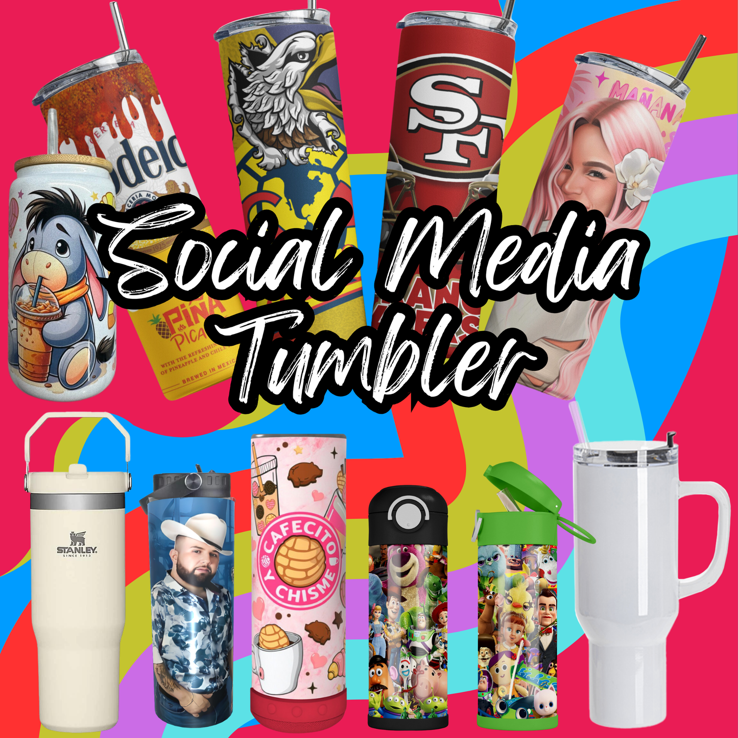 Social Media Tumbler